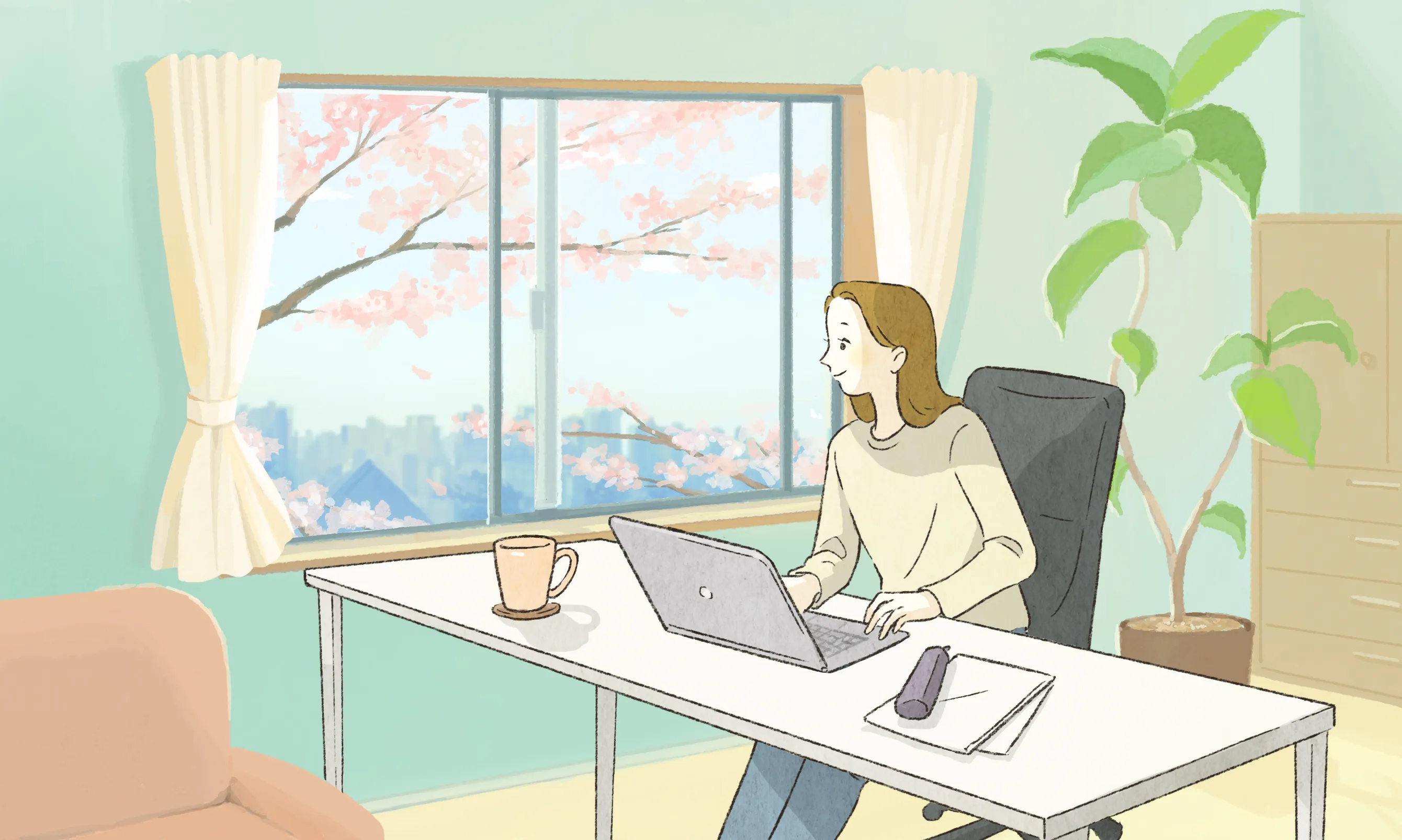 ハウスコムのブランドタグライン - 幸せあふれる、未来の暮らしへ